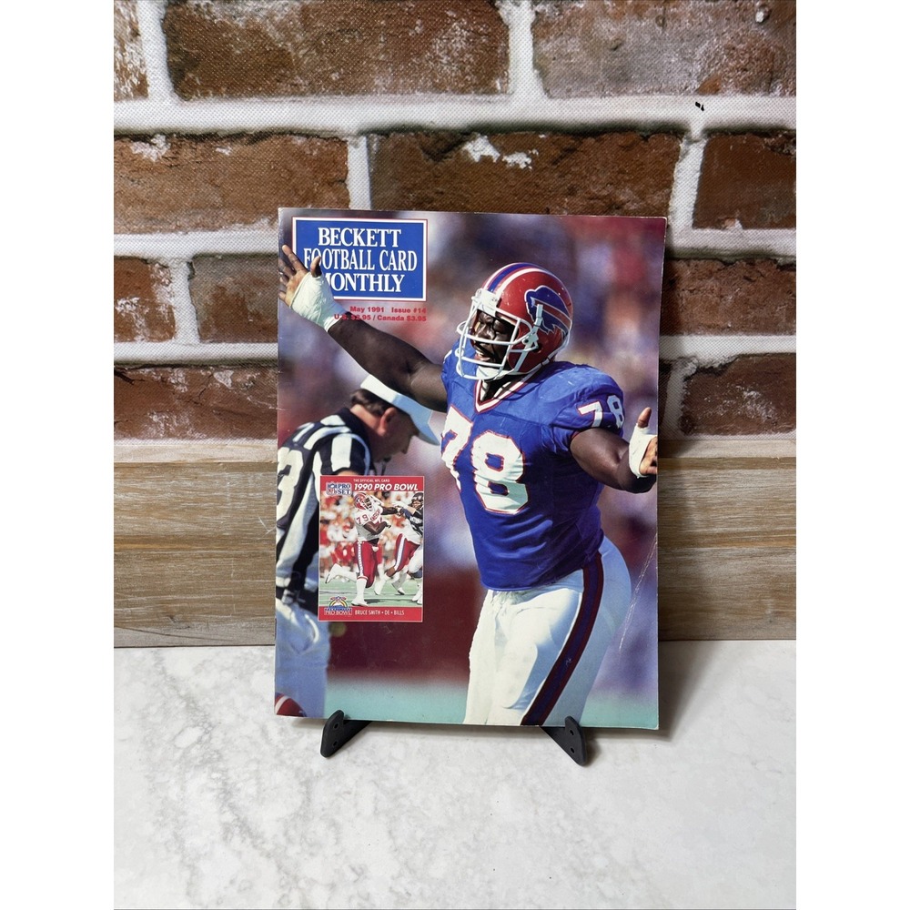Beckett Football Card Monthly Magazine #14 Bruce Smith May 1991 Buffalo Bills